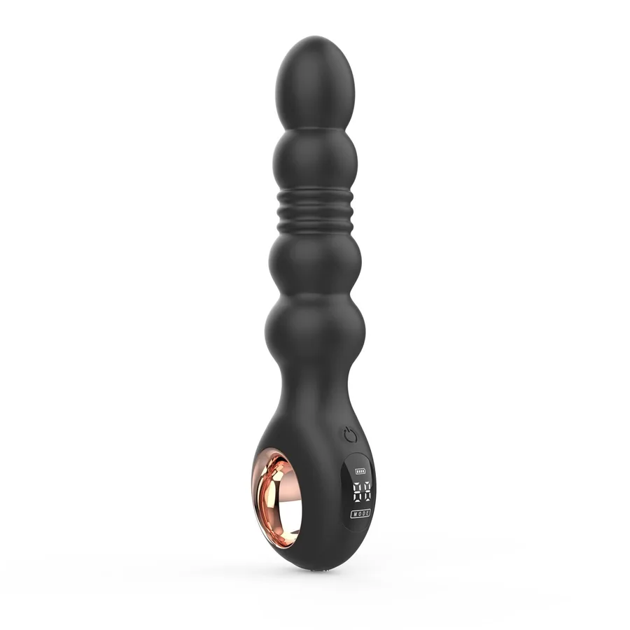 Анальный вибратор с пульсацией Loviss Thor Thrusting Anal Plug, 2 мотора