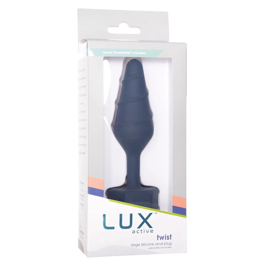 Анальна пробка Lux Active Twist Plug Large Blue