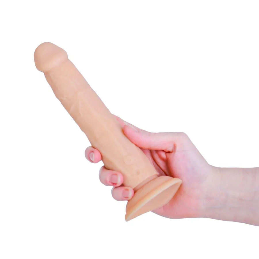 Фаллоимитатор с ротацией и пульсацией Naked ADDICTION 8″ Rotating & Thrusting Dong - Vanilla