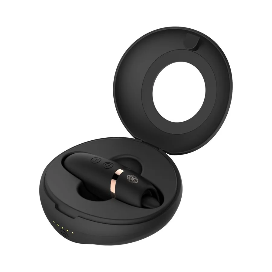 Мінівібратор з язичком Rosy Gold - Vibrating & Licking Dual Stimulator