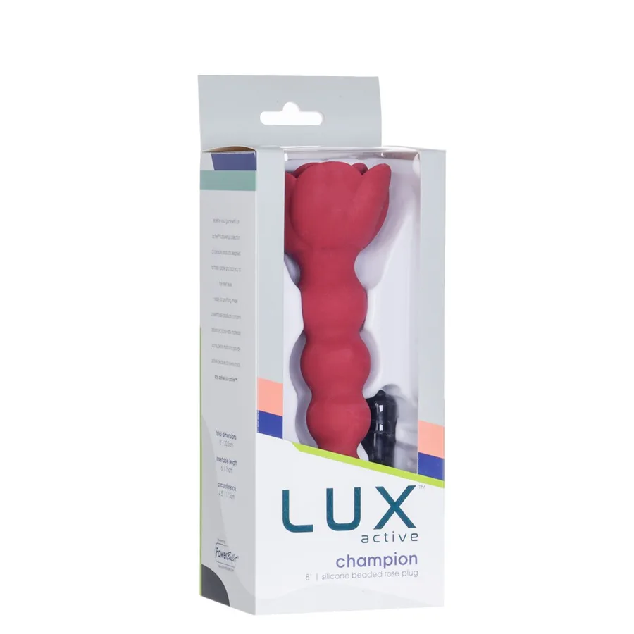 Анальная цепочка Lux Active с розой - Champion Rose