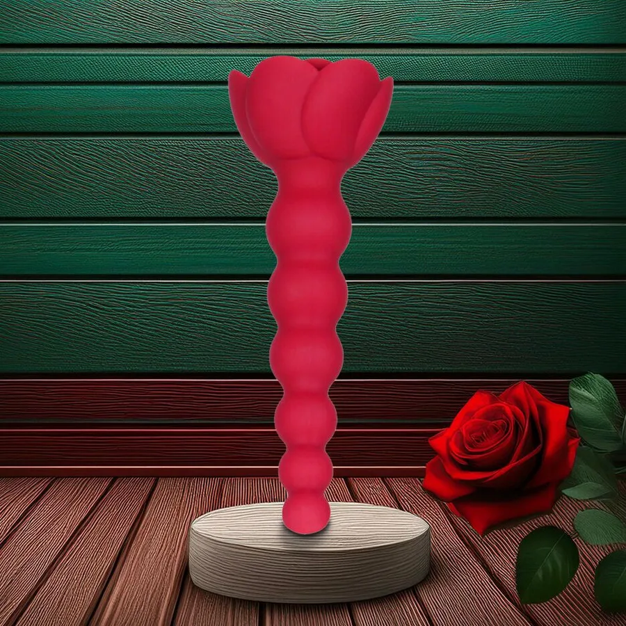 Анальная цепочка Lux Active с розой - Champion Rose