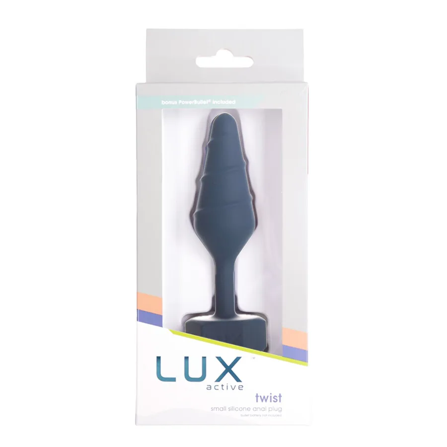 Анальна пробка Lux Active Twist Plug Small Blue