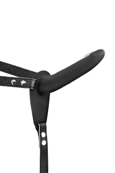 Страпон з вібрацією Fetish Tentation Vibrating Strap-On with Dildo Black