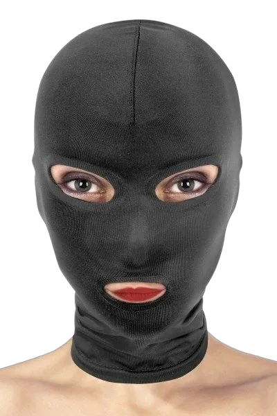 Капюшон для БДСМ з відкритими очима та ротом Fetish Tentation