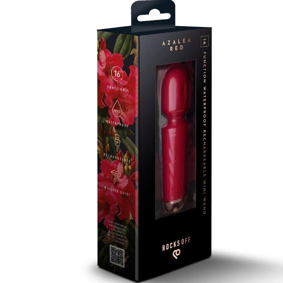 Вібромасажер Rocks Off Mini Wand Azalea Red, 16 режимів