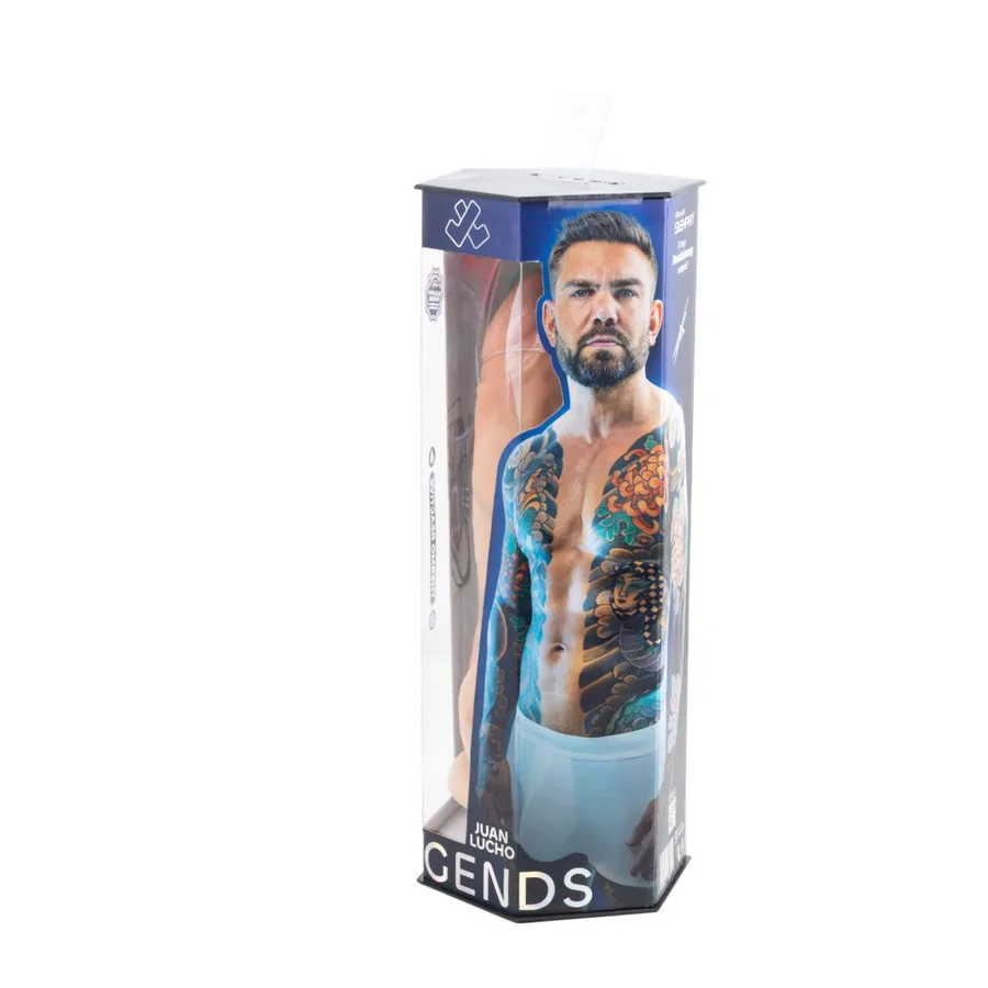 Фаллоимитатор SilexD Legends - Juan Lucho Dildo 9", двухслойный, силикон+Silexpan