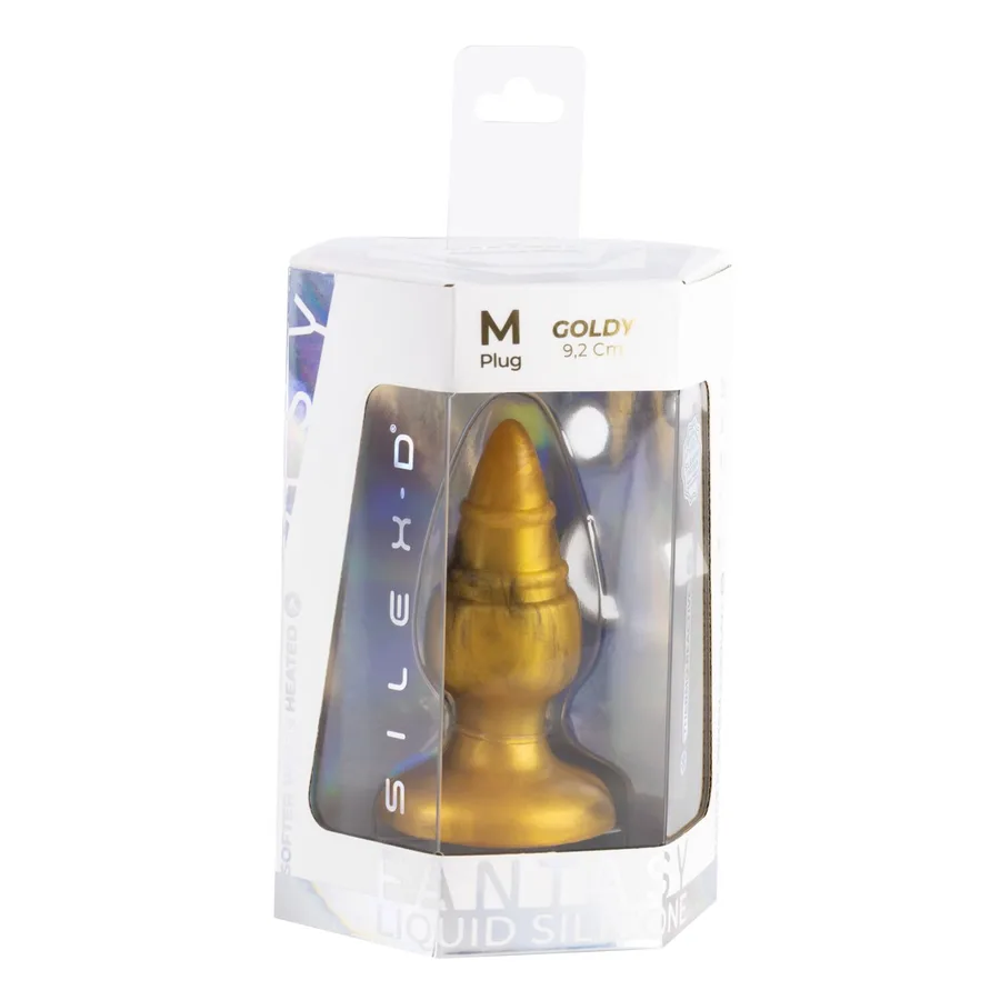 Анальная пробка SilexD Fantasy - Goldy M Plug