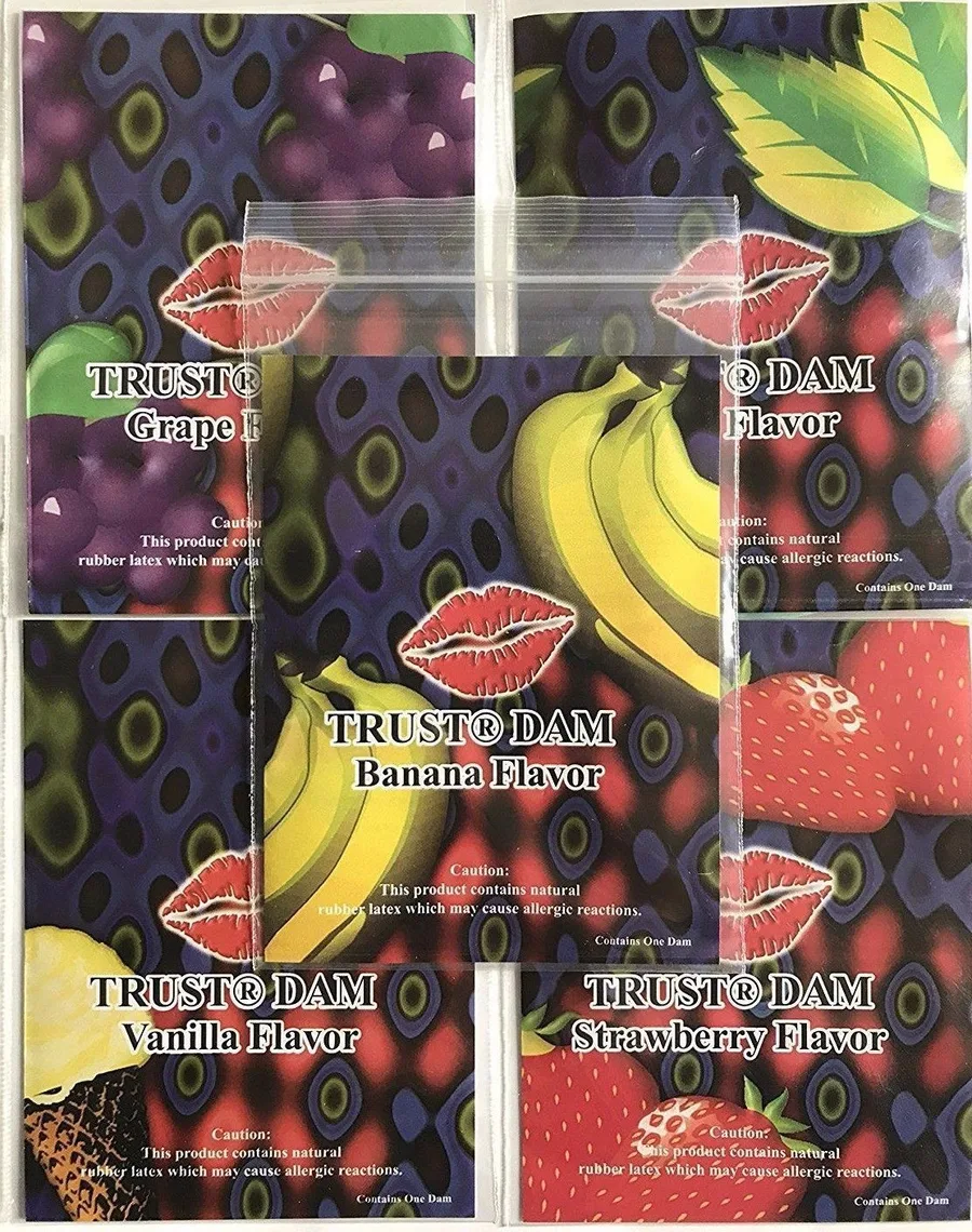 Набор латексных салфеток Latex Dental Dams Assorted 100 шт