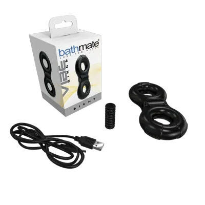 Ерекційне віброкільце Bathmate Vibe Ring Eight, подвійне, для члена і мошонки