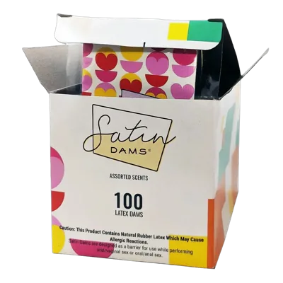 Набор латексных салфеток Satin Dams Assorted 100 шт