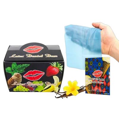 Набор латексных салфеток Latex Dental Dams Vanilla 100 шт