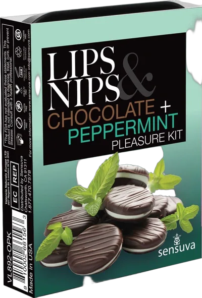 Подарунковий набір Sensuva Lips & Nips Pleasure Kit - Chocolate Peppermint 2 x 4г