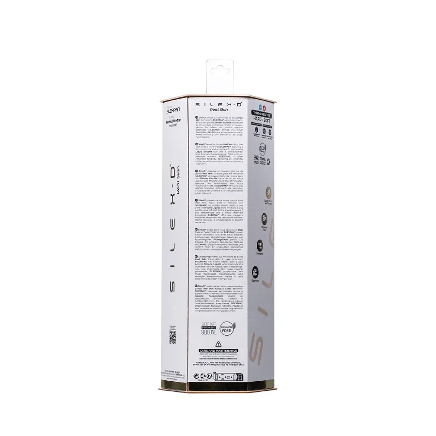 Фалоімітатор SilexD Vetus Real Skin Flesh (8in MODEL 1) суперсофт-силікон+Silexpan, діаметр 4,1 см