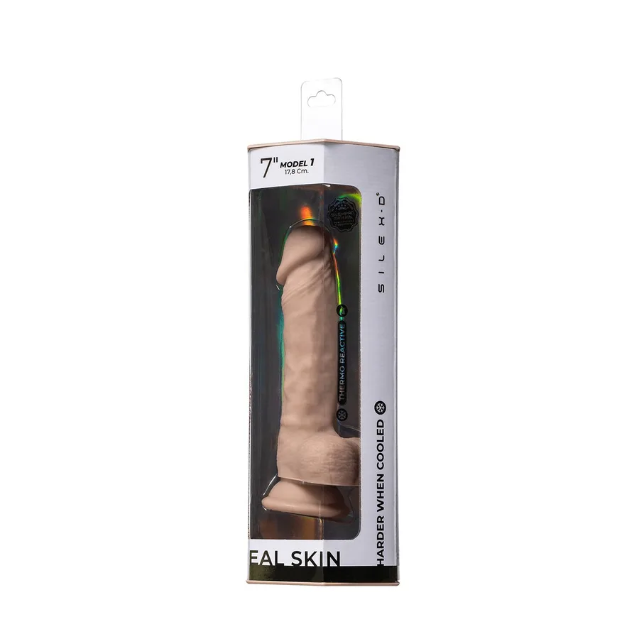 Фаллоимитатор SilexD Johnny Real Skin Flesh MODEL 1, суперреалистичный, на присоске, диаметр 3,8 см