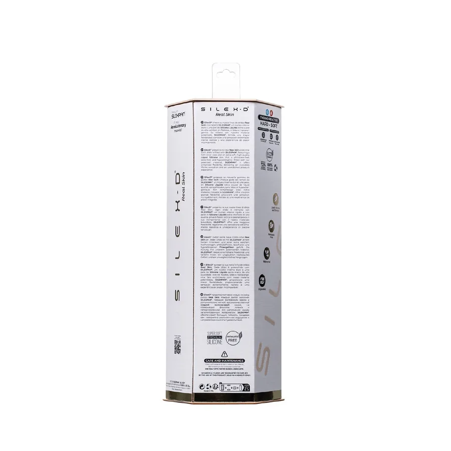 Фаллоимитатор SilexD Tomas Real Skin Flesh MODEL 1, реалистичный, на присоске, диаметр 4,9 см