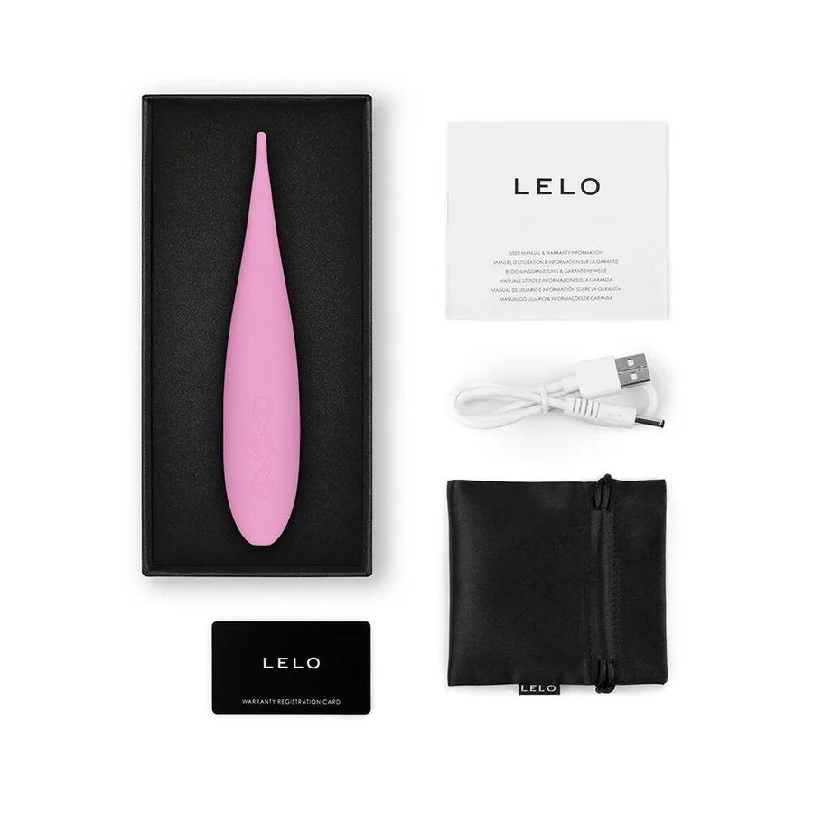 Клиторальный вибратор LELO DOT Travel Pink, точечная стимуляция, 8 режимов