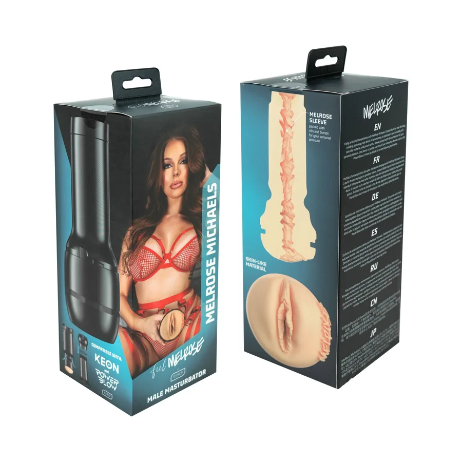 Мастурбатор Kiiroo Feel MelRose Michaels PBC, совместим с PowerBlow, Control и Keon, копия вагины порнозвезды