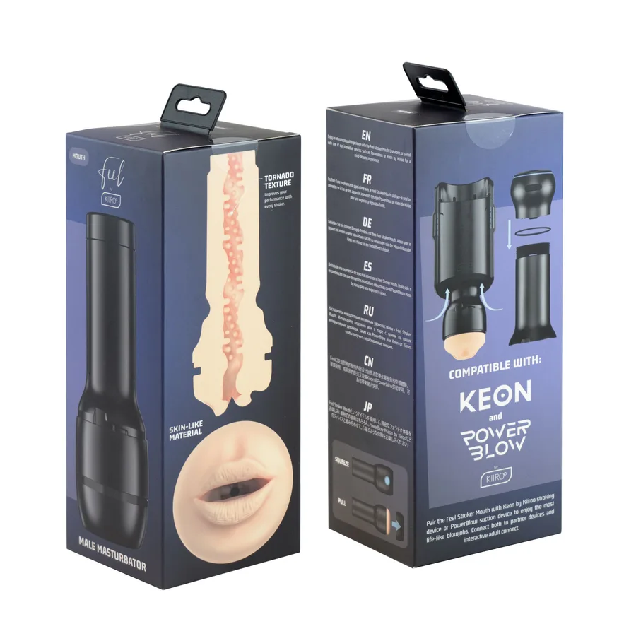 Мастурбатор-ротик Kiiroo Feel Mouth, совместим с PowerBlow