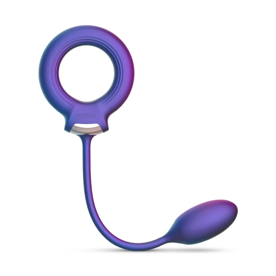 Ерекційне віброкільце з віброяйцем Hueman - Eclipse Anal Vibrator