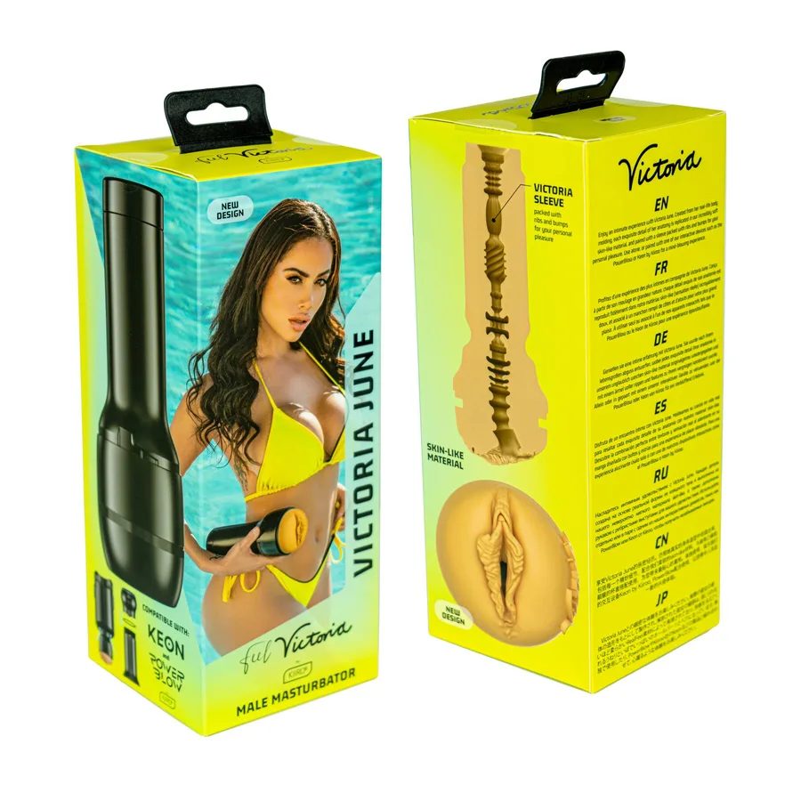 Мастурбатор Kiiroo Feel Victoria June PBC, совместим с PowerBlow, Control и Keon, копия вагины порнозвезды