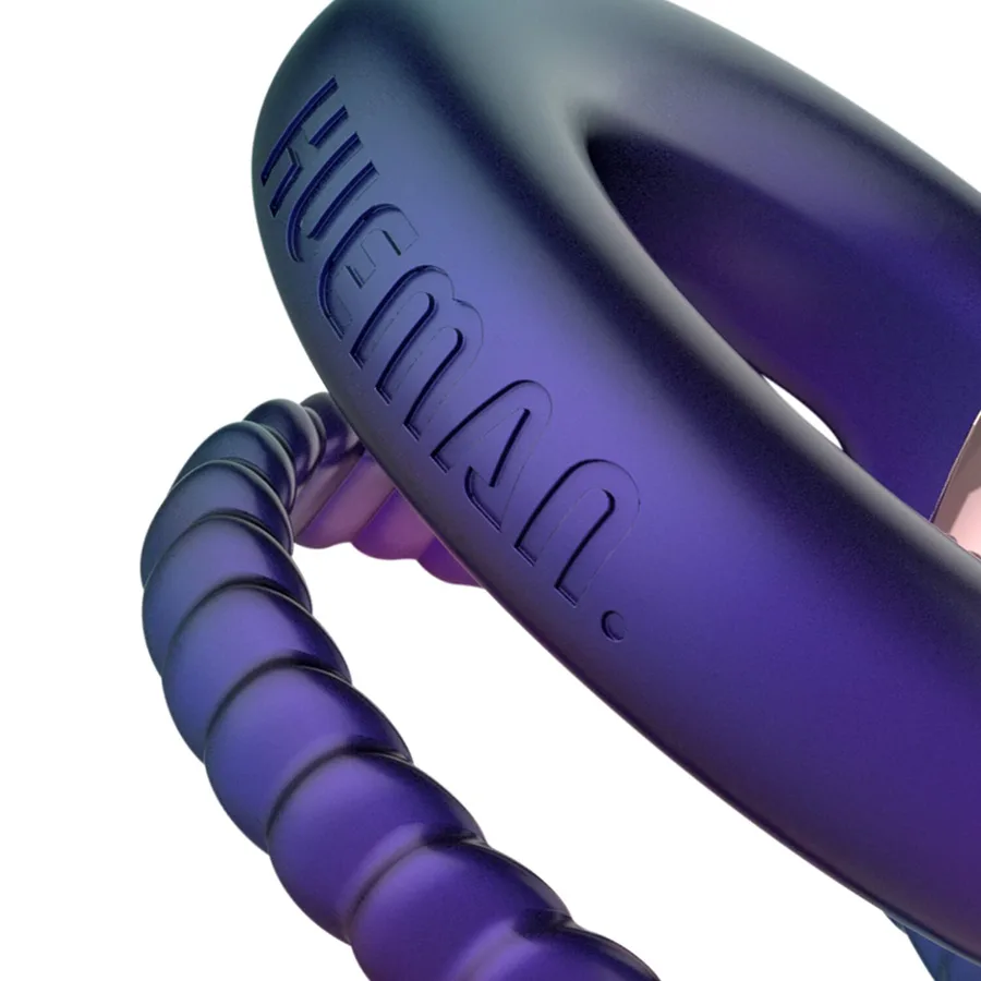 Эрекционное виброкольцо Hueman - Jupiter Vibrating Cock and Ball Ring