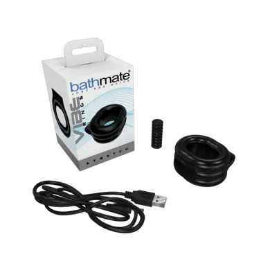 Ерекційне віброкільце Bathmate Vibe Ring Stretch, широке, може бути обмежувачем