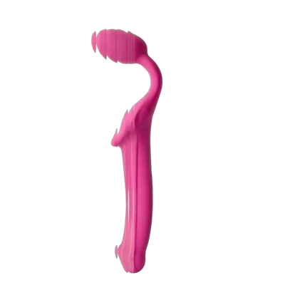 Безремінний страпон з вібрацією Strap-On-Me Vibrating Fuchsia L, діаметр 3,7см, пульт ДК, регульований