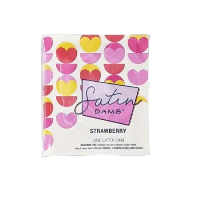Латексная салфетка Satin Dams Strawberry 1 шт