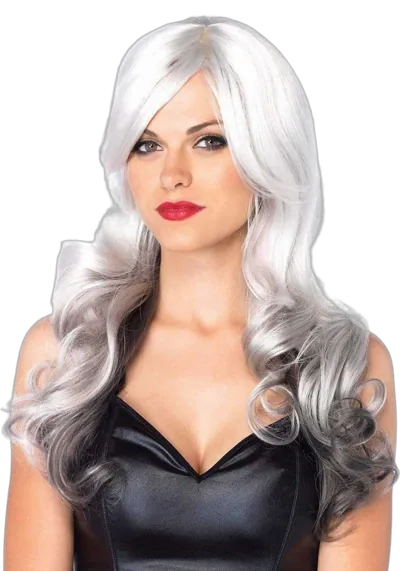 Leg Avenue Allure Multi Color Wig Grey/Black