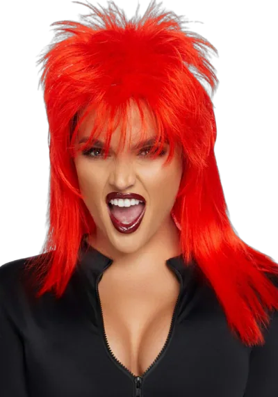 Парик рок-звезды Leg Avenue Unisex rockstar wig Red, унисекс, 53 см