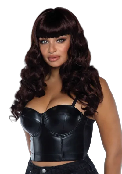 Волнистый парик Leg Avenue Misfit Long Wavy Wig Brown, длинный, реалистичный вид, 61 см