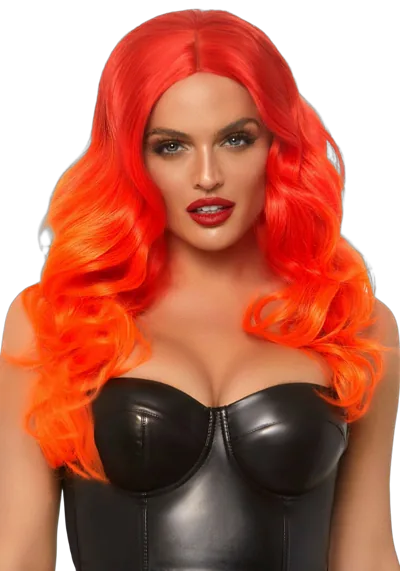 Рыжий парик омбре Leg Avenue Ombre long wavy wig, длинный, локоны, 61 см