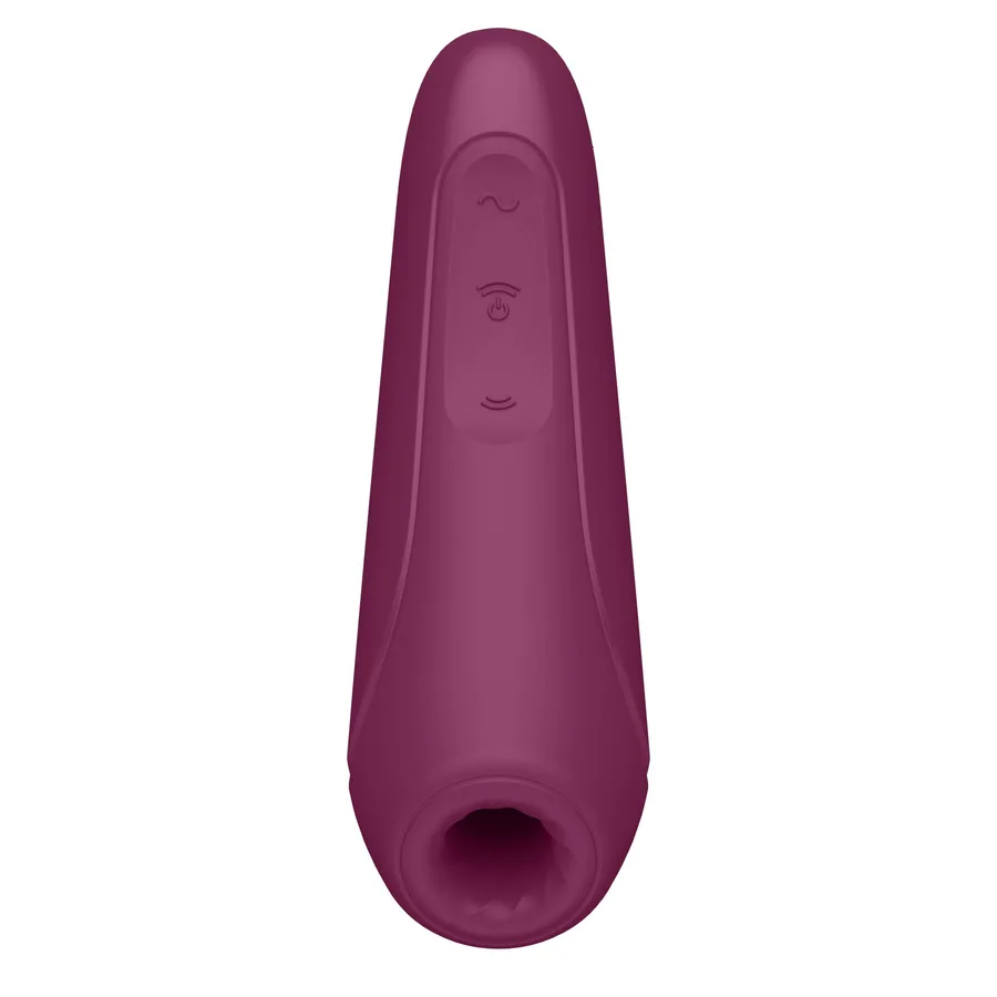 Вакуумный клиторальный стимулятор Satisfyer Curvy 1+ Rose Red с управлением через интернет