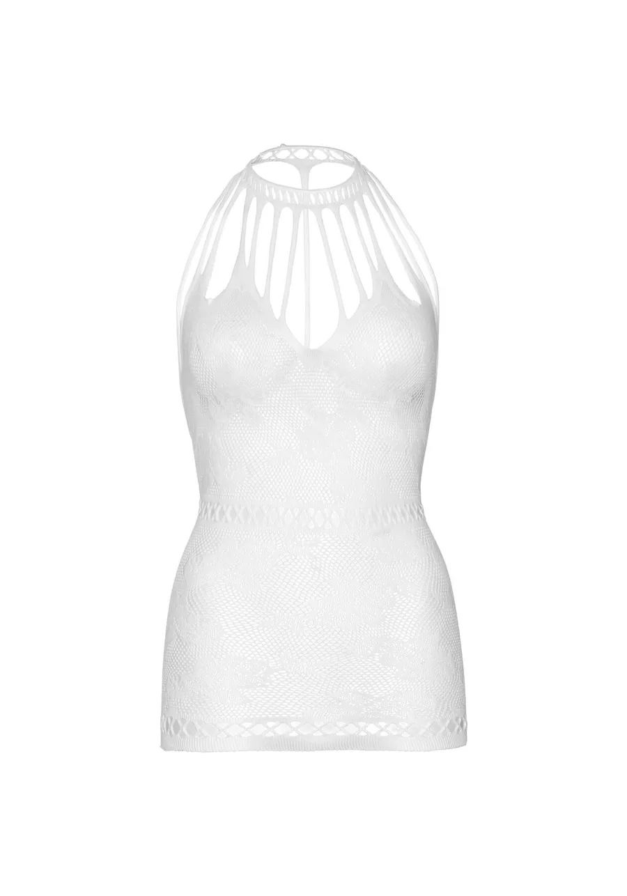 Ажурное платье-сетка Leg Avenue Lace mini dress with cut-outs White, one size