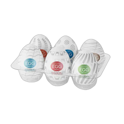 Набір мастурбаторів-яєць Tenga Egg New Standard Pack (6 яєць)