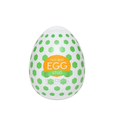 Мастурбатор-яйце Tenga Egg Stud із шестикутними виступами