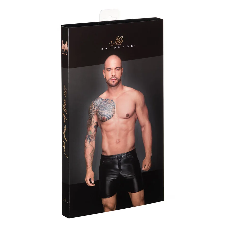 Мужские шорты с мокрым эффектом Noir Handmade H061 Powerwetlook shorts, M