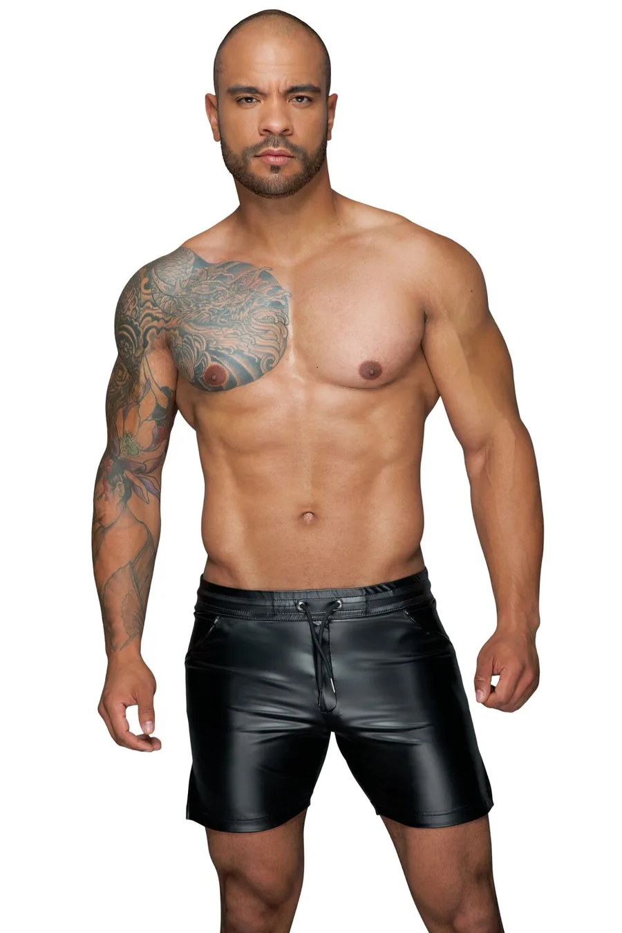 Мужские шорты с мокрым эффектом Noir Handmade H061 Powerwetlook shorts, XL