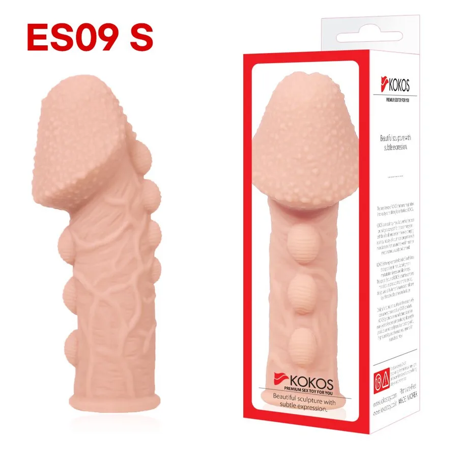 Насадка на член Kokos Extreme Sleeve ES.09 розмір S, потовщувальна, стимулюючий рельєф