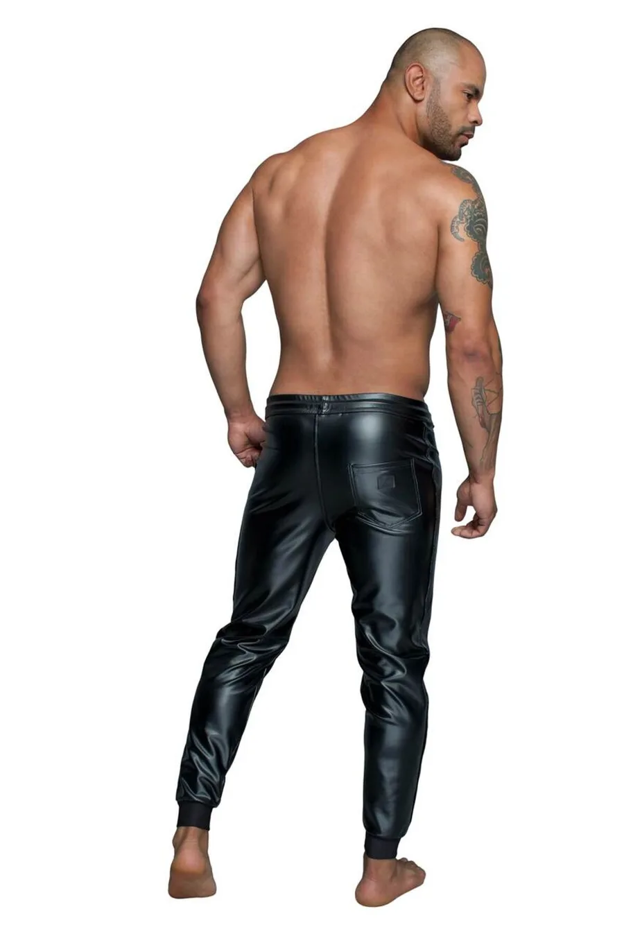 Мужские треггинсы Noir Handmade H063 Powerwetlook treggings, L, мокрый эффект