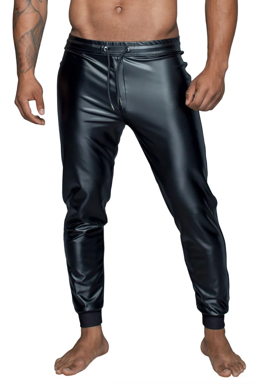 Мужские треггинсы Noir Handmade H063 Powerwetlook treggings, 3XL, мокрый эффект
