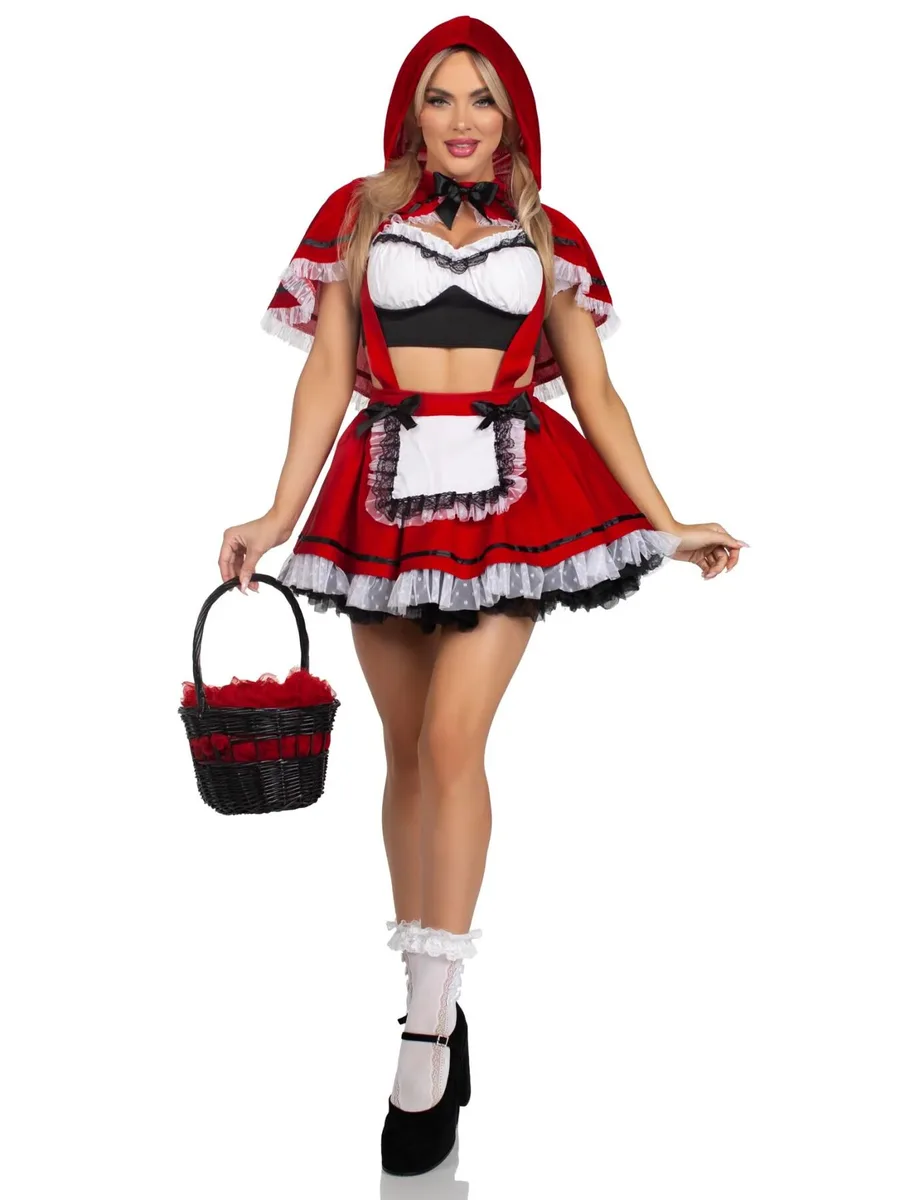 Костюм Красной Шапочки Leg Avenue Flirty Miss Red Top and Skirt S