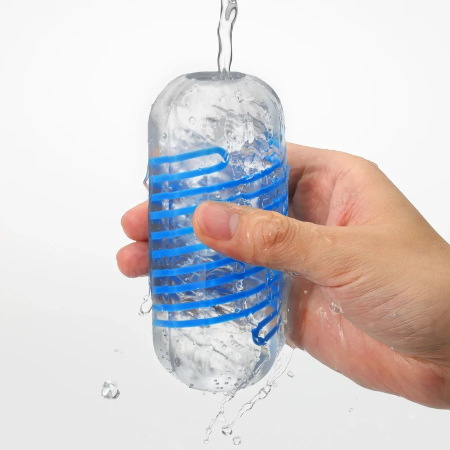 Мастурбатор Tenga Spinner DX 02 Bumps, з пружною стимулювальною спіраллю всередині, середній вплив