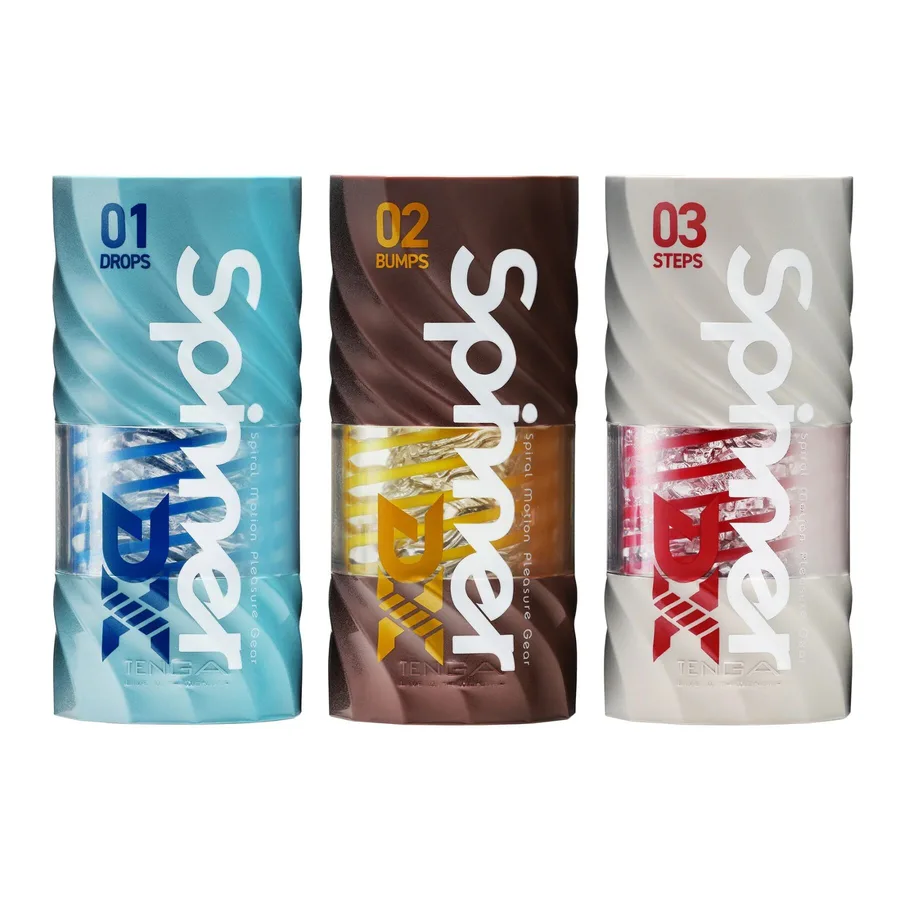 Мастурбатор Tenga Spinner DX 01 Drops, с упругой стимулирующей спиралью внутри, нежное воздействие