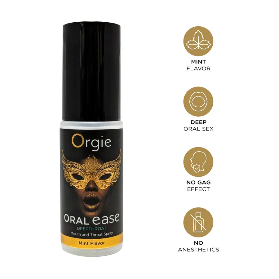 Спрей для глубокого минета Orgie – Oral Ease Deepthroat (15 мл), мятный, без анестетиков