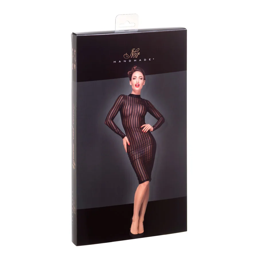 Платье с мокрым эффектом Noir Handmade F182 Classic dress made of elastic tulle, 3XL