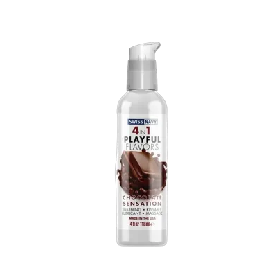 Розпродаж! Лубрикант на водній основі Swiss Navy 4in1 Chocolate Sensation 118 мл (термін 24.09.2026)