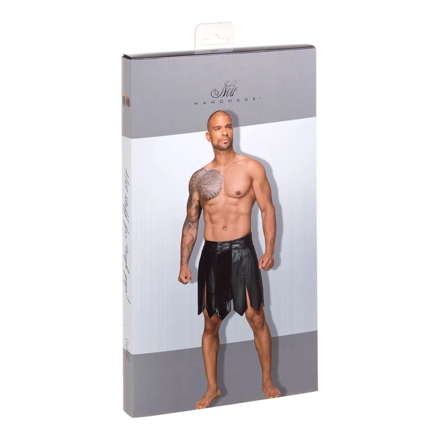 Мужская юбка гладиатора Noir Handmade H053 Eco leather men's gladiator skirt, S, экокожа
