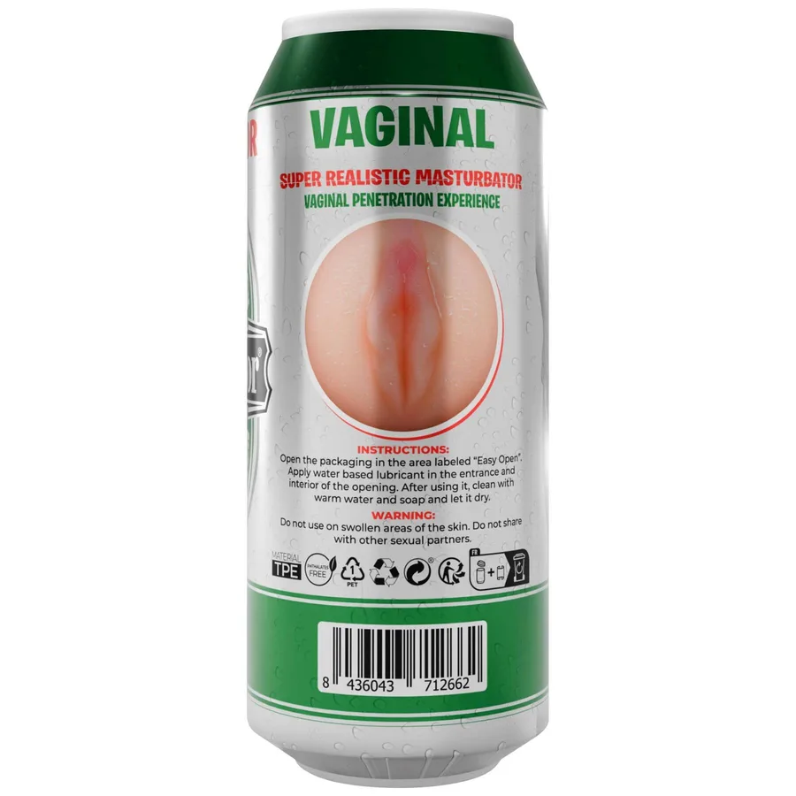 Мастурбатор-вагина Alive Heineken Vagina II в виде банки пива, реалистичный